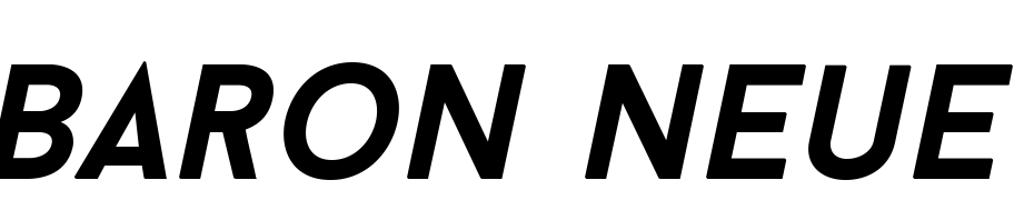Baron Neue Bold Italic cкачати шрифт безкоштовно